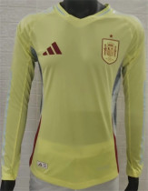Long sleeve 2024 Spain Away Player Version Thailand Quality