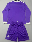Long sleeve Kids kit 16-17 Real Madrid Away (Retro Jersey) Thailand Quality
