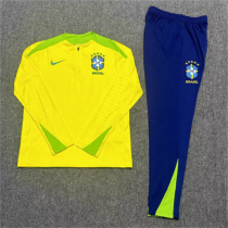 Player Version Young 24-25 Brazil (yellow) Sweater tracksuit set
