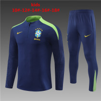 Player Version Young 24-25 Brazil (sapphire blue) Sweater tracksuit set