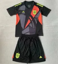 Kids kit 2024 Spain (Goalkeeper) Thailand Quality
