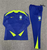 Player Version Young 24-25 Brazil (sapphire blue) Sweater tracksuit set