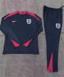 Player Version Young 24-25 England (sapphire blue) Sweater tracksuit set