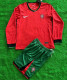 Long sleeve Kids kit 2024 Portugal home Thailand Quality