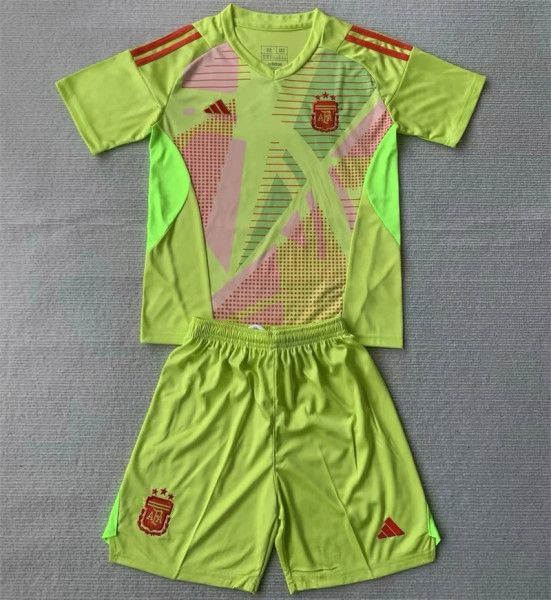 Kids kit 2024 Argentina (Goalkeeper) Thailand Quality