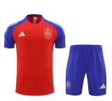 2024 Spain (Training clothes) Adult Jersey & Short Set Quality