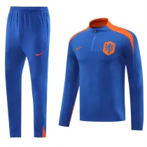 2024 Netherlands (blue) Adult Sweater tracksuit set Training Suit