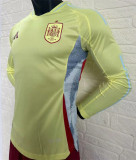 Long sleeve 2024 Spain Away Player Version Thailand Quality