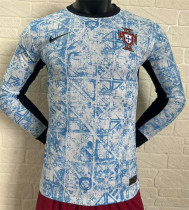 Long sleeve 2024 Portugal Away Player Version Thailand Quality