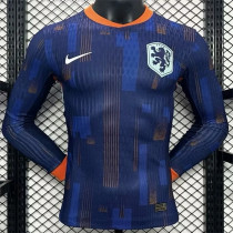 Long sleeve 24-25 Netherlands Away Player Version Thailand Quality