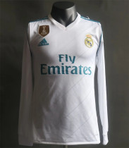 Long sleeve 17-18 Real Madrid home (Player Version) Retro Jersey Thailand Quality