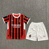 Kids kit 24-25 AC Milan home Thailand Quality