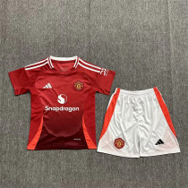 Kids kit 24-25 Manchester United home Thailand Quality