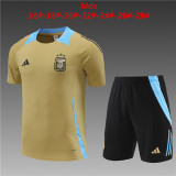 Kids kit 2024 Argentina (Training clothes) Thailand Quality