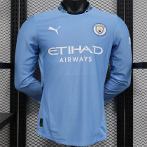 Long sleeve 24-25 Manchester City home Player Version Thailand Quality