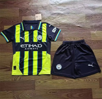 Kids kit 24-25 Manchester City Away Thailand Quality