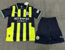 24-25 Manchester City Away Set.Jersey & Short High Quality