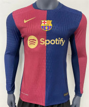 Long sleeve 24-25 FC Barcelona home Player Version Thailand Quality