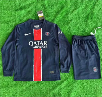 Long sleeve Kids kit 24-25 Paris Saint-Germain home Thailand Quality