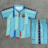 Kids kit 96-97 FC Barcelona Away (Retro Jersey) Thailand Quality