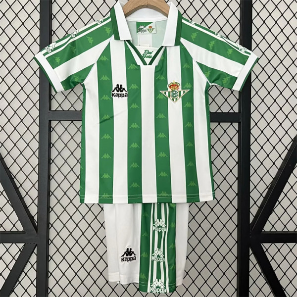 Kids kit 95-97 Real Betis home (Retro Jersey) Thailand Quality