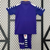 Kids kit 1998 Fiorentina home (Retro Jersey) Thailand Quality