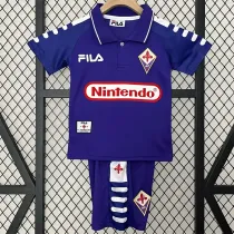 Kids kit 1998 Fiorentina home (Retro Jersey) Thailand Quality