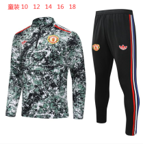 Young 24-25 Manchester United (green) Sweater tracksuit set