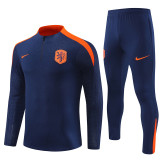 Player Version 2024 Netherlands (royal blue) Adult Sweater tracksuit set Training Suit