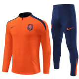 Player Version 2024 Netherlands (orange) Adult Sweater tracksuit set Training Suit