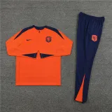 Player Version 2024 Netherlands (orange) Adult Sweater tracksuit set Training Suit