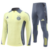 24-25 Ajax (Light yellow) Adult Sweater tracksuit set Training Suit