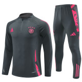 2024 Germany (dark grey) Adult Sweater tracksuit set Training Suit