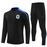 Player Version 2024 Netherlands (black) Adult Sweater tracksuit set Training Suit