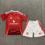 Kids kit 24-25 Manchester United home Thailand Quality