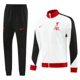 24-25 Liverpool (White) Jacket Adult Sweater tracksuit set Training Suit