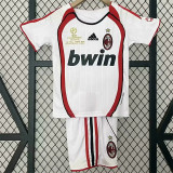 Kids kit 06-07 AC Milan Away (Retro Jersey) Thailand Quality