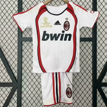 Kids kit 06-07 AC Milan Away (Retro Jersey) Thailand Quality