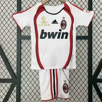 Kids kit 06-07 AC Milan Away (Retro Jersey) Thailand Quality