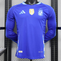 Long sleeve 2024 Argentina Away Player Version Thailand Quality