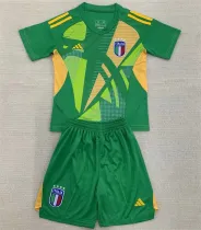 Kids kit 2024 Italy (Goalkeeper) Thailand Quality