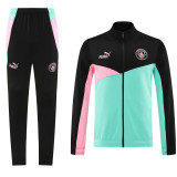 24-25 Manchester City (Black green) Jacket Adult Sweater tracksuit set