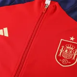 2024 Spain (red) Jacket  Adult Sweater tracksuit set