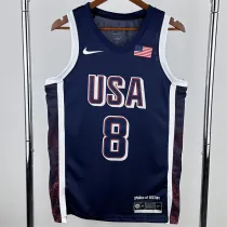 The United States team at the 24th Olympic Games 24年奥运会 美国队 藏蓝色 8号 伦纳德
