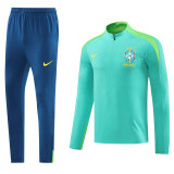 24-25 Brazil (light green) Adult Sweater tracksuit set