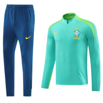 24-25 Brazil (light green) Adult Sweater tracksuit set