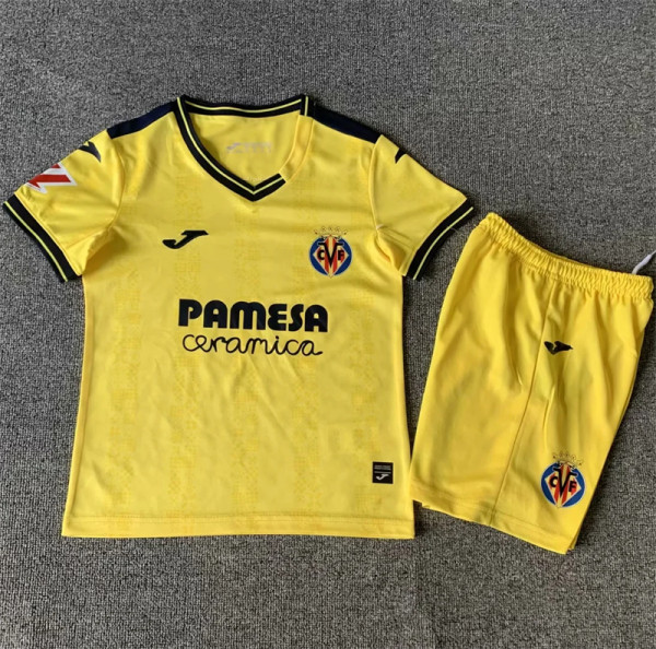Kids kit 24-25 Villarreal home Thailand Quality