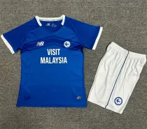 Kids kit 24-25 Cardiff City FC home Thailand Quality