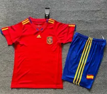Kids kit 2010 Spain home (Retro Jersey) Thailand Quality