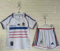 Kids kit 1998 France Away (Retro Jersey) Thailand Quality
